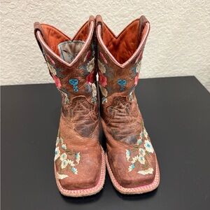 Floral Embroidered Toddler Cowboy Boots